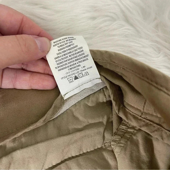 Vince Khaki Straight Leg Belted Pants Size 0 - Picture 2 of 7